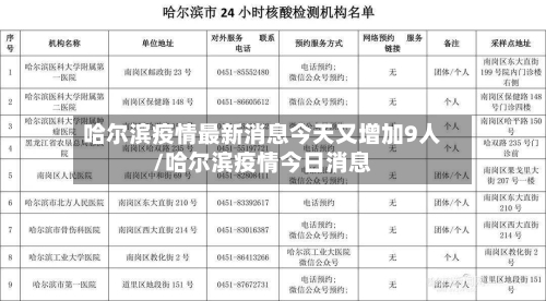 哈尔滨疫情最新消息今天又增加9人/哈尔滨疫情今日消息